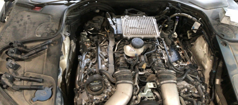 Mercedes-Benz W222 6,3 AMG - Замена свечей зажигания, замена масла в редукторах, замена масла АКПП