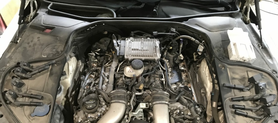 Mercedes-Benz W222 6,3 AMG - Замена свечей зажигания, замена масла в редукторах, замена масла АКПП